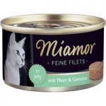 Miamor Fine Fillets 6 x 100g – White Tuna & Rice in Jelly