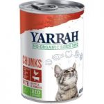Yarrah Organic Chunks Saver Pack 12 x 405g – Organic Chicken with Organic Nettle & Tomato in Sauce
