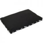 Silhouettes Dog Cushion – Black: 90 x 59 x 8 cm (L x W x H)