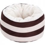Mupfel Snuggle Bed – Cream / Dark Brown – Diameter 50cm x H 35cm