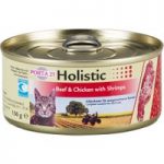 Porta 21 Holistic Cat Food in Jelly 6 x 156g – Beef & Chicken with Shrimps