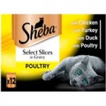 Sheba Pouches Select Slices 12 x 85g – Fish Collection in Gravy