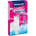 Vitakraft Cat Liquid Snack with Salmon & Omega-3 – 6 x 15g