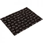 Vetbed® Isobed SL Paw Pet Blanket – Black / Grey – 100 x 75 cm (L x W)