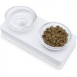Catit Design Glass Diner Bowls – White – 2 x 0.2 litre