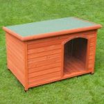 Woody Flat-Roofed Dog Kennel – Size M: 104 x 66 x 70 / 62 cm (L x W x H)