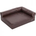 Divan Wellness Dog Sofa – Brown – 85 x 65 x 30 cm (L x W x H)