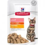 Hill’s Science Plan Adult Light Chunks in Gravy Pouches – Chicken 6 x 85g