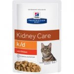 Hill’s Prescription Diet Feline k/d Kidney Care – 12 x 85g pouches Beef
