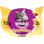 Whiskas Temptations 72g – Saver Pack: 6 x Beef