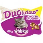 Whiskas Duolicious 66g – Saver Pack: 6 x Chicken & Yoghurt