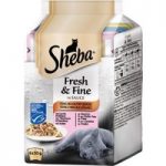 Sheba Fresh Choice Mini Pouch 6 x 50g – Poultry & Vegetable Collection in Gravy