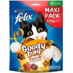 Felix Goody Bag Cat Treats Maxi Pack 200g – Saver Pack: 3 x Seaside Mix