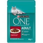 Purina ONE Adult – Saver Pack: 24 x 85g Beef in Gravy