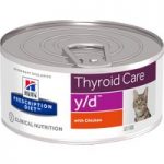 Hill’s Prescription Diet Feline y/d Thyroid Care – Chicken – Saver Pack: 24 x 156g