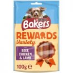 Bakers Rewards Variety – Beef, Chicken & Lamb – 100g