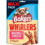 Bakers Whirlers – Bacon & Cheese – 270g