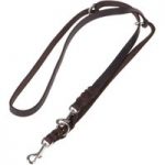 Heim Plaited Leather Double Dog Lead – Brown – 220cm