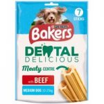 Bakers Dental Delicious Medium – Beef – Saver Pack: 3 x 200g Medium