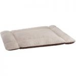Fleecy 2-in-1 Pet Bed – Brown / Ivory – 90 x 70 x 8 cm (L x W x H)