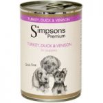 Simpsons Premium Puppy – Turkey, Duck & Venison Casserole – Saver Pack: 12 x 400g
