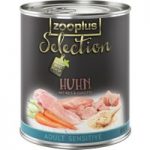 zooplus Selection Adult Sensitive Chicken & Rice – Saver Pack: 24 x 400g
