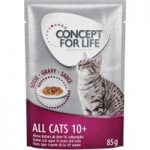 Concept for Life All Cats 10+ – in Gravy – 48 x 85g