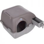 Omega Paw Roll’n’Clean Litter Box – Taupe & Grey