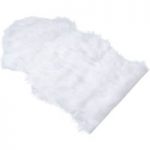 Smartpet Faux Sheepskin Rug – White: 90 x 60 cm (L x W)