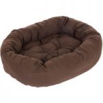 Cosy Mocca Dog Bed – Dark Brown – 120 x 105 x 25 cm (L x W x H)