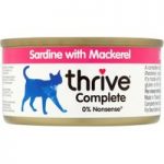 thrive Complete Adult – Sardine & Mackerel – Saver Pack: 24 x 75g