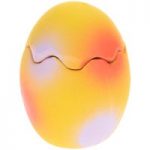 Latex Squeaker Egg with Chicken Surprise Dog Toy – 1 Toy: approx. Diameter 6 x H 8cm