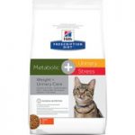 Hill’s Prescription Diet Feline Metabolic+Stress Weight+Urinary Care – Chicken – Economy Pack: 2 x 4kg