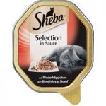 Sheba Select Slices in Gravy Trays – Saver Pack: Beef Chunks in Gravy (44 x 85g)