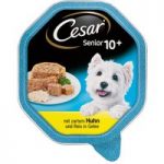 Cesar Senior 10+ Trays 14 x 150g – Chicken & Rice