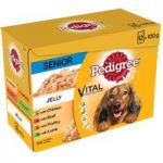 Pedigree Senior Pouch in Jelly Multipack – 12 x 100g