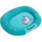 Unicorn Snuggle Bed – Turquoise – 55 x 45 x 8.5 cm (L x W x H)