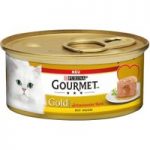 12 x 85g Gourmet Gold Wet Cat Food – 10 + 2 Free!* – Refined Ragout Beef