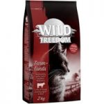 2kg Wild Freedom Dry Cat Food + Hedwig Toy Free!* – Adult Farmlands – Beef