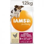 IAMS for Vitality Senior & Mature Small & Medium Dog – Chicken – Economy Pack: 2 x 12kg