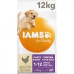 IAMS for Vitality Puppy & Junior Large Dog – Chicken – Economy Pack: 2 x 12kg