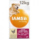 IAMS for Vitality Senior & Mature Large Dog – Chicken – Economy Pack: 2 x 12kg