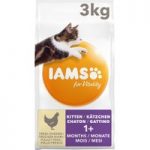 IAMS for Vitality Kitten Fresh Chicken Dry Cat Food – Economy Pack: 2 x 10kg