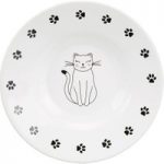 Trixie Ceramic Cat Dish for Short-Nosed Breeds – 0.2 litre