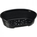 Ferplast Siesta Deluxe Dog Basket – Black – Size 8: 82 x 59.5 x 25 cm (L x W x H)