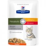 Hill’s Prescription Diet Feline Metabolic + Urinary Stress – 12 x 85g pouches