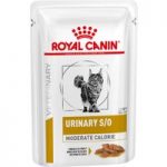 Royal Canin Veterinary Diet Cat – Urinary S/O Moderate Calorie – Saver Pack: 48 x 85g
