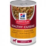 Hill’s Science Plan Adult 1-6 Healthy Cuisine Stews Chicken & Vegetables – Saver Pack: 12 x 354g