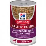 Hill’s Science Plan Adult 1-6 Healthy Cuisine Stews Beef & Vegetables – Saver Pack: 12 x 354g