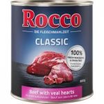 Rocco Classic Saver Pack 24 x 800g – Beef with Poultry Hearts